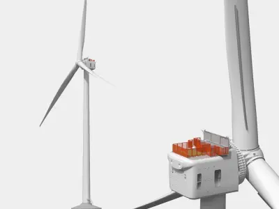Large Wind Turbine 3D model