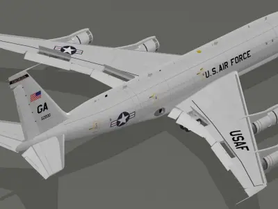 E-8C Joint STARS USAF 3D model