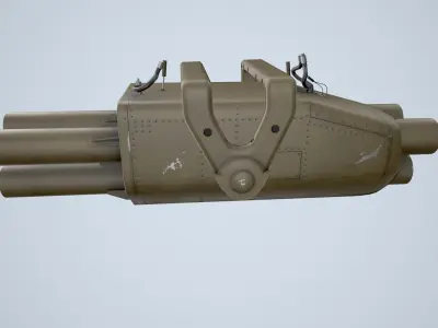 BGM-71C Launcher Low-poly 3D model