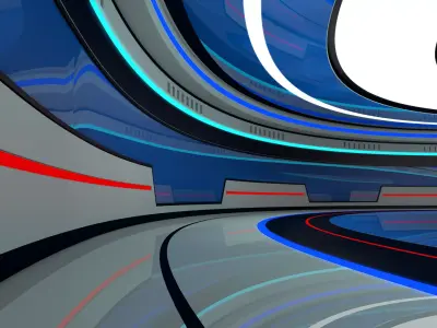 Sci Fi Futuristic Interior 3D model