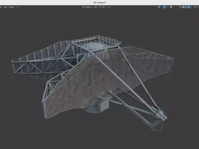 MR-320 Radar Low-poly 3D model