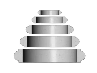 Single Bullnose Column Base 3D print model