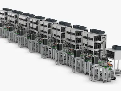 Aging Labeling Test Line Body SMT 3D model