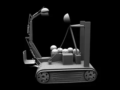 Calapult excavator 3D model