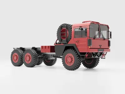 Man Kat1 3D Model - 4x4 and 6x6 Trucks 3D model