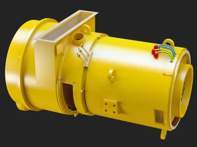 Electric Alternator - Alternador Electrico 3D model