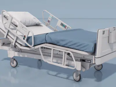 Adjustable Hospital Bed 3D model purchase