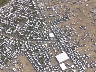 Najran - 3D City Low-poly 3D model