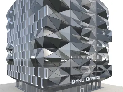 Commercial Building-016 Office Tower 3D model