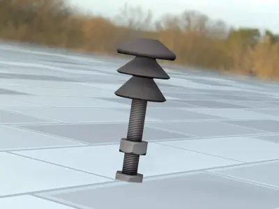 Electricity Poles Insulator 4 - Object 082 Low-poly 3D model