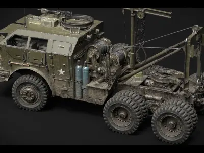 M25M26 Tank Transporter - Dragon Wagon Low-poly 3D model