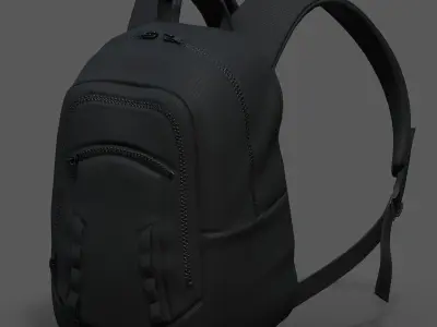 Backpack bag baggage Color 3d low poly Low-poly Low-poly 3D model