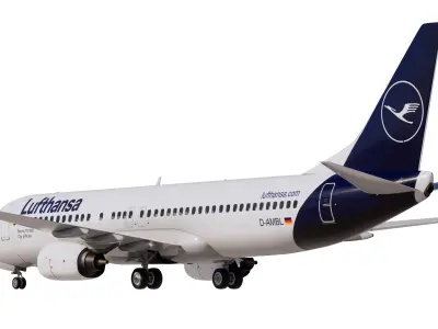 Lufthansa Boeing 737-800 3D model