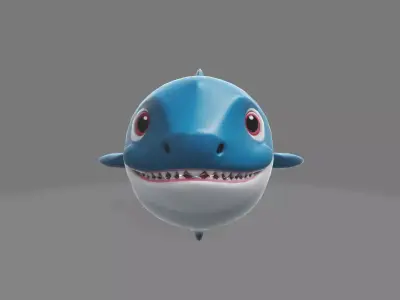 Shark Low-poly 3D model