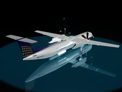 Lufthansa Regional DASH 8 - 400 3D model
