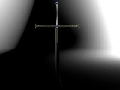 One Piece Mihawk blacksword Yoru 3D model