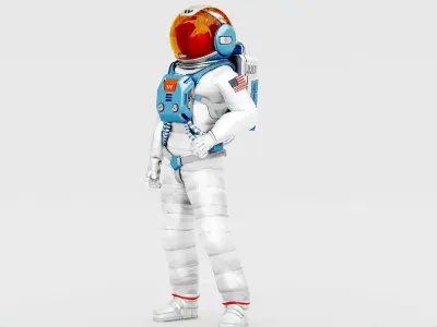 MARS ASTRONAUT-C Rigged for Unreal Engine - Unity - MIXAMO  3D model