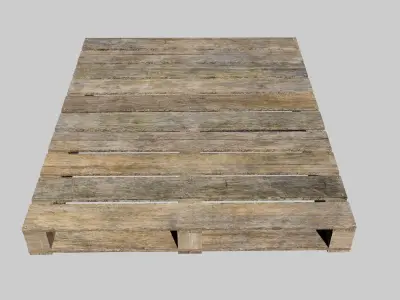 Old Wooden Pallet Free low-poly 3D model