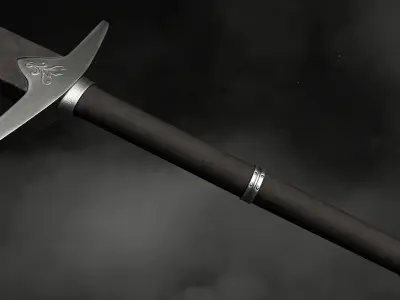 Sword and Scabbard Low-poly 3D model