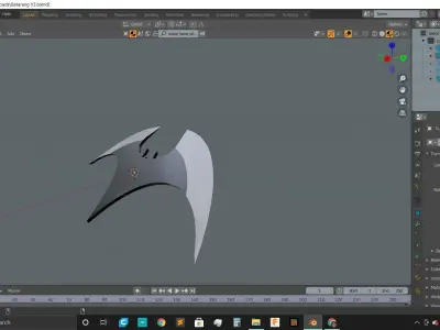 Batarang V3 Low-poly 3D model