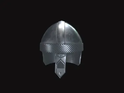 Medieval Helmet V03 Low-poly 3D model