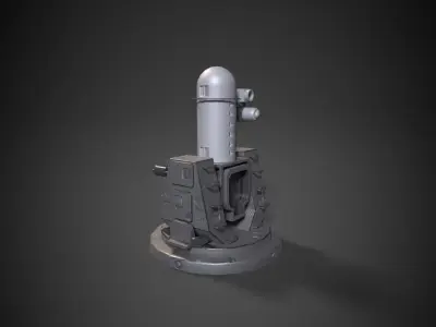 SEA WITCH WEAPONS SYSTEM Low-poly 3D model