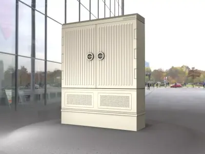 Electrical Distribution Cabinet 149 Low-poly 3D model