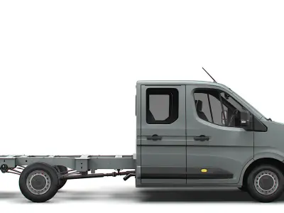 Nissan Interstar CrewCab L3 Chassis 2024 3D model