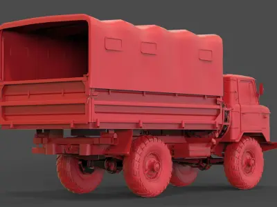 Gaz 66 Tend 3D print model