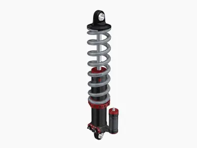 QA1 MOD Series coilovers Low-poly 3D model