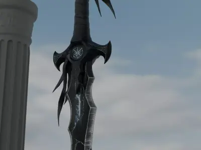 Ashen Sentinel  The Oathbound Blade 3D model
