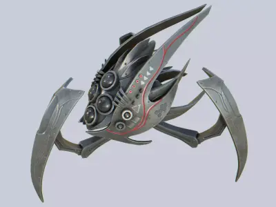 Evil mech Low-poly 3D model buy