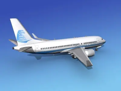 Boeing 737-700ER Baltimore Clipper 3D model