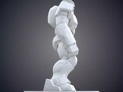 Futuristic Sci-Fi Combat Mech PM-572 3D print model
