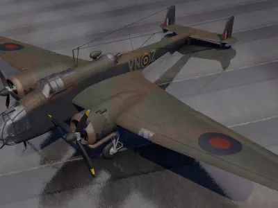 Handley Page Hampden Mk-1 3D model