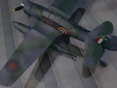 Northrop N-3PB Nomad - RAF 3D model