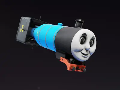 Thomas the Trinity of Explosions Low-poly 3D model