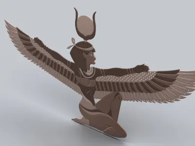 Egyptian Symbols - 053 - Topology 3D model