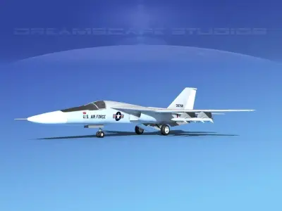 General Dynamics F-111 Aardvark v03 3D model
