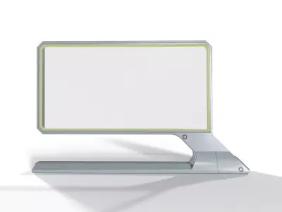 Sci-Fi Projector Screen Low-poly 3D model