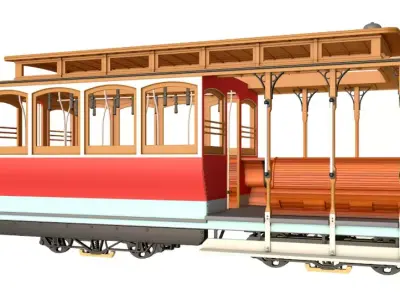 San Francisco Cable Car 3D model