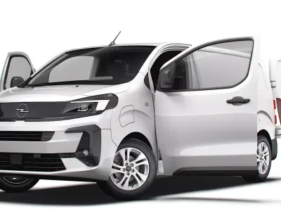 Opel Vivaro Electric Van L2 HQ Interior 2024 3D model
