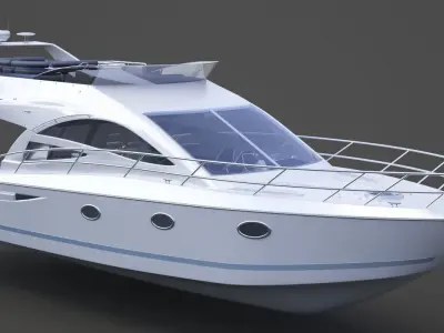 Photorealistic Yacht 01 3D model