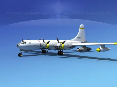 Boeing KB-50 Superfortress Tanker V01 3D model