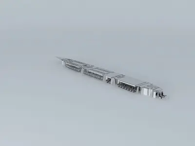 United DC1010 Interior By Air Canada R.C.P Line Alliance  Free 3D model