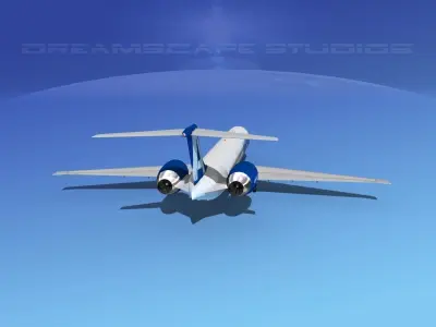 McDonnell Douglas MD83 Austral Airlines 3D model