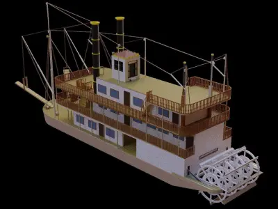 River prince steamer 3D model