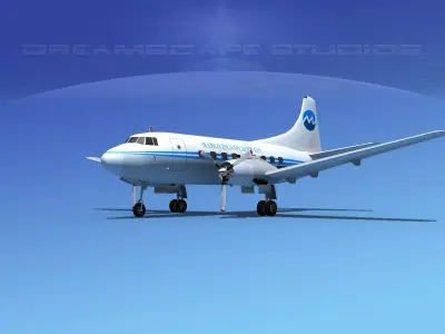 Martin 404 Marco Island Airways 3D model
