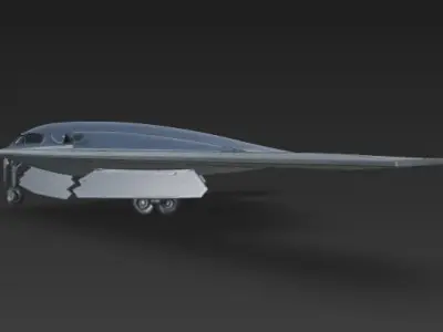 Northrop B-2 Spirit Low Poly Low-poly 3D model