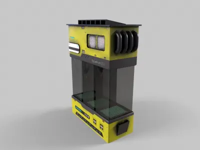 Sci-Fi Aquarium V1- 007 Low-poly 3D model